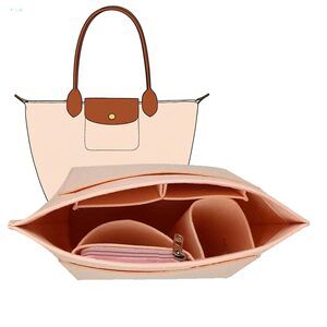 1569 Purse Organizer Insert for Longchamp Le Pliage Handbag Organizer
